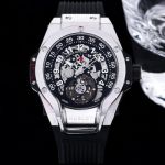Hublot geneve chronograph black MP-13 Silver steel case diameter 44mm Watch
